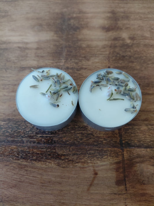 Vela de Té de Lavanda y Flores
